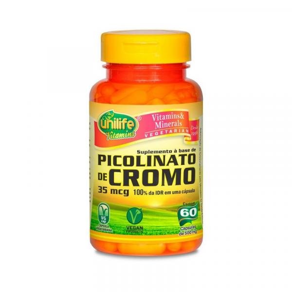 Picolinato de Cromo - 60 Cápsulas - Unilife