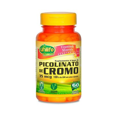 Picolinato de Cromo - 60 Cápsulas - Unilife