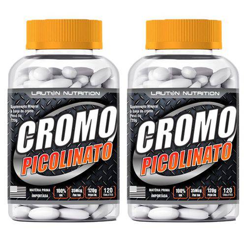 Picolinato de Cromo - 2 Un de 120 Tabletes - Lauton