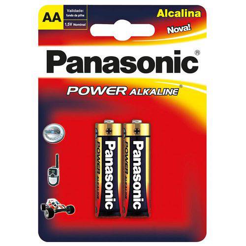 Pilha Aa Alcalina Com2 Panasonic