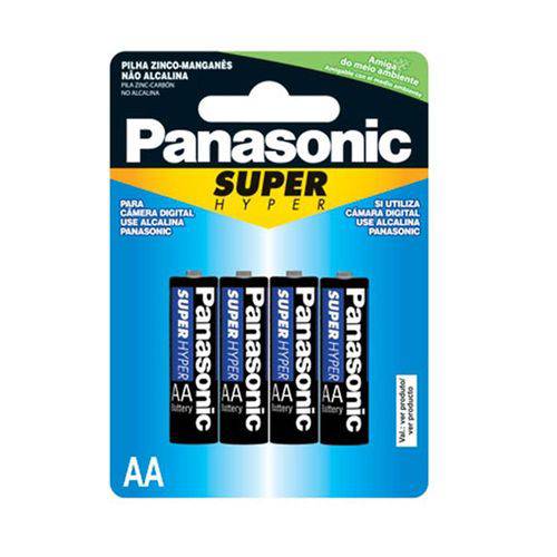 Pilha Aa Com4 Super Hyper Panasonic