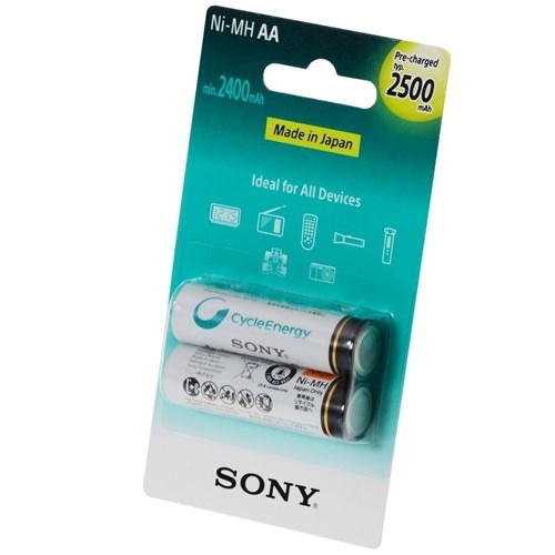 Pilha Aa Recarregável Sony 1,2V 2500 Mah com 2 Nh-Aa-B2Gn