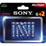 Pilha Alcalina Aaa Stamina Plus Am4-b6x2d Sony Cartela C/8 P