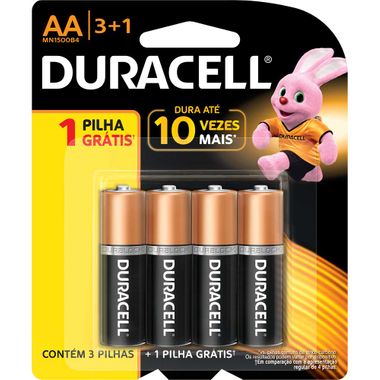 Pilha Alcalina Duracell AA L4-P3