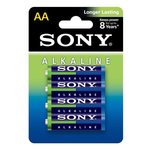 Pilha Alcalina Sony Aa Pequena com 4 Unidades