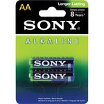 Pilha Alcalina Sony Aa Pequena com 2 unidades