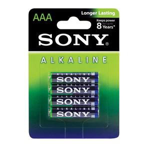 Pilha Alcalina Sony AAA AM4 - 4 Unidades