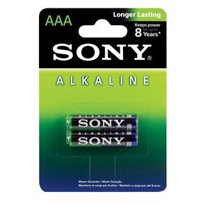 Pilha Alcalina Sony AAA AM4 - 2 Unidades