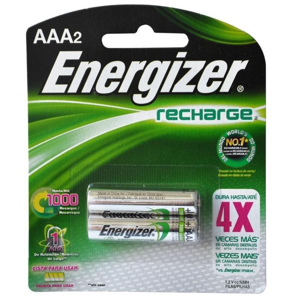 Pilha Energizer Recarregável Palito AAA2