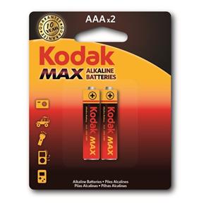 Pilha Kodak Alcalina Max Aaa Embalagem com 2 Unidades