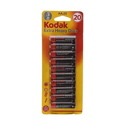 Tudo sobre 'Pilha Kodak Extra Heavy Duty Aa Comum Embalagem com 20.'