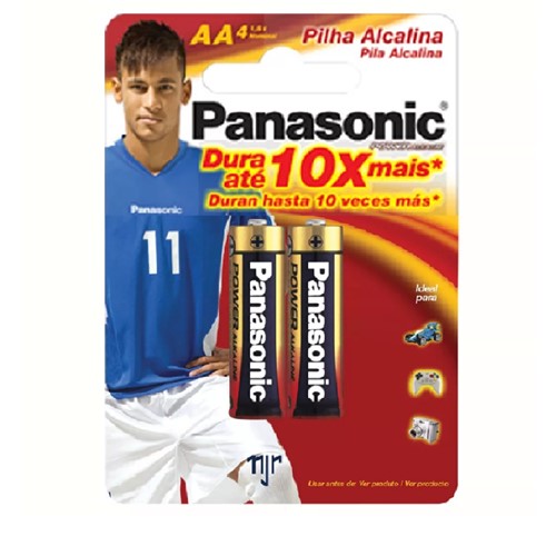 Pilha Panasonic Alcalina Aa - Cartela C/2 Un