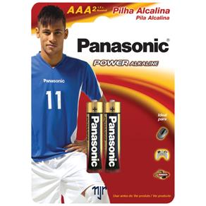 Pilha Panasonic Alcalina AAA LR03 com 2