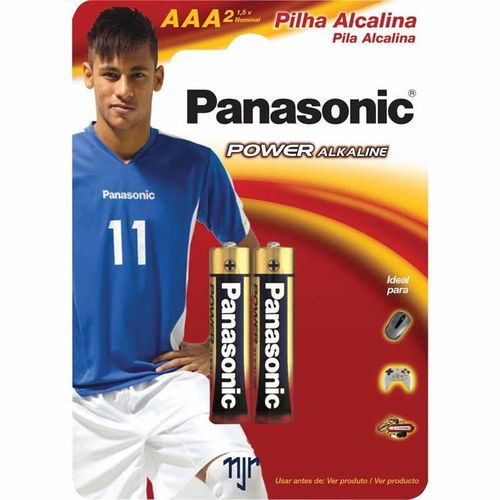 Pilha Panasonic Alcalina Aaa 2 Un 10410