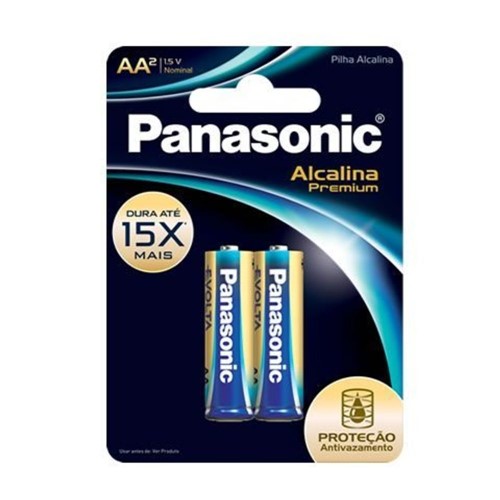Pilha Panasonic Alcalina Premium Aa C2