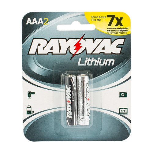 Tudo sobre 'Pilha Rayovac AAA Lithium 1,5V com 2 Unidades'
