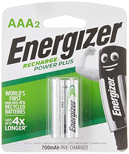 Pilha Recarregável AAA 700mAh Energizer NiMH - Cartela com 2 Pilhas