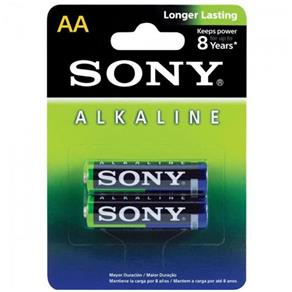 Pilha Sony Alcalina AA AM3L-B2D Blister com 2