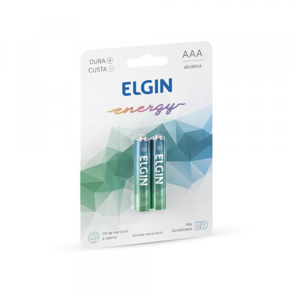 Pilhas AAA Alcalinas Blister com 2 Elgin