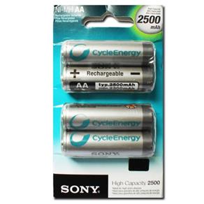 Pilhas Recarregaveis Aa Sony Cycle Energy 2500 Mah C/4