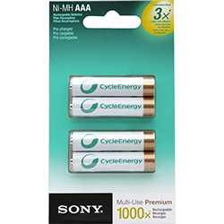 Pilhas Recarregáveis Sony Cicle Energy AAA