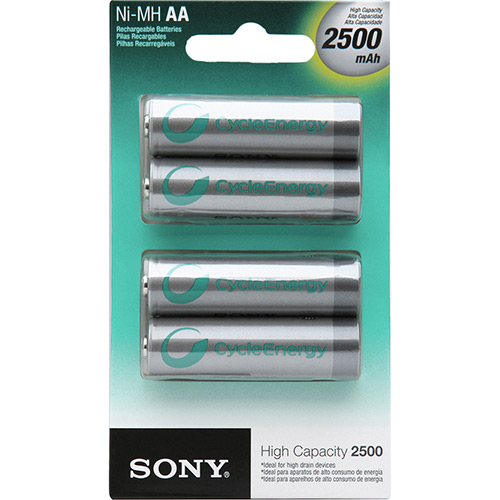 Pilhas Recarregáveis Sony High Capacity AA