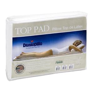 Pillow Top de Látex Casal com Capa Bambu 188 X 138 X 3 Cm Top Pad Dunlopillo