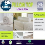 Pillow Top Látex Hr Foam Casal 1,38 X 1,88 X 3cm Aumar