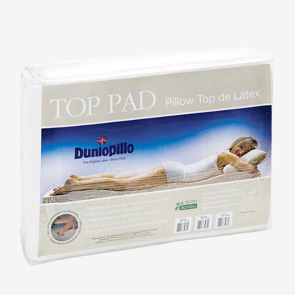 Pillow Top Látex Natural Top Pad Solteiro 88x188x03 Cm Dunlopillo