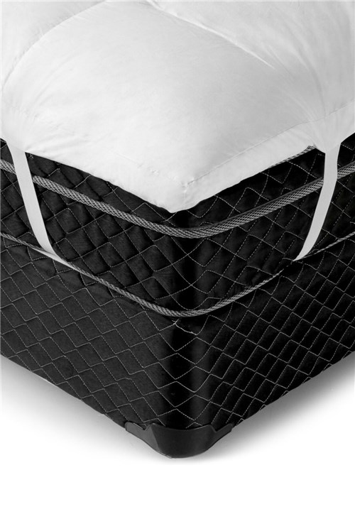 Pillow Top Protetor de Colchão Queen Daune 160x200cm Plumas Penas Branco