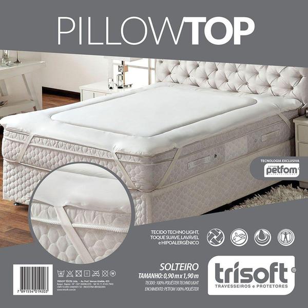 Pillow Top - Solteiro - 0,90m X 1,90m - Trisoft
