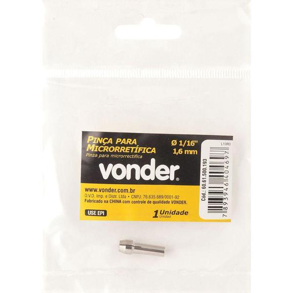 Pinça 1,6mm para Microrretífica - Vonder