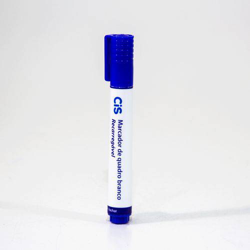 Pincel P/ Quadro Branco Recarregável Cis Azul