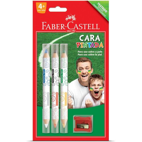Pintura Facial Lapis 3lapis/6cores Faber-castell