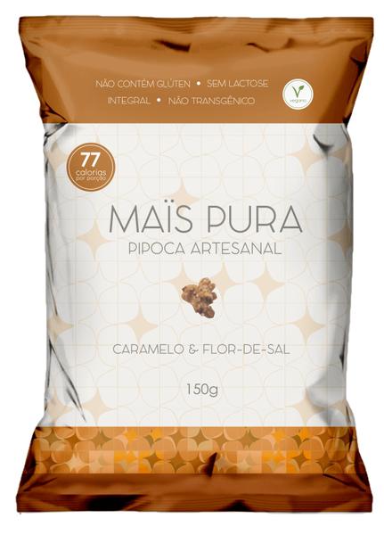 Pipoca Artesanal Maïs Pura Caramelo e Flor-de-Sal 150g