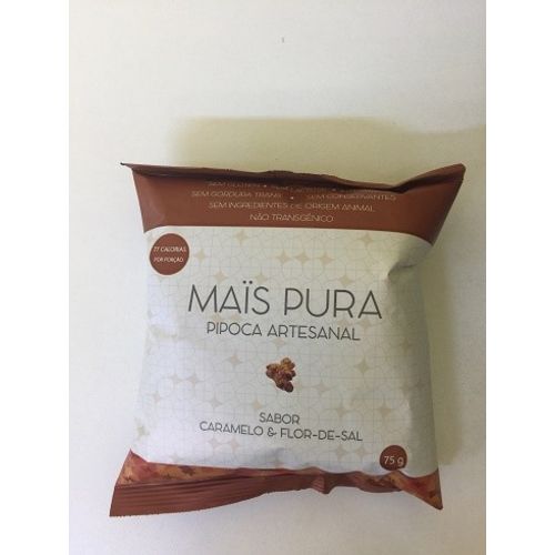 Pipoca Artesanal - Mais Pura - Caramelo e Flor de Sal - 75g