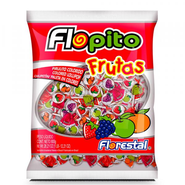Pirulito Flopito Frutas C/50 - Florestal