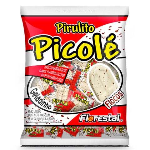 Pirulito Picolé Flocos 550g - Florestal