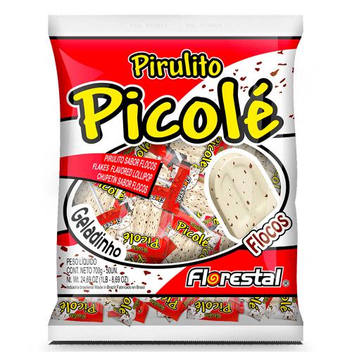 Pirulito Picolé Flocos C/50 - Florestal