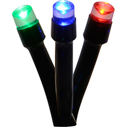Pisca 100 Lâmpadas LED Colorido Fio Verde 110V - Orb Christmas