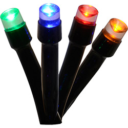 Pisca 200 Lâmpadas LED Colorido Fio Verde 110V - Orb Christmas