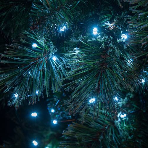Tudo sobre 'Pisca 200 Lâmpadas LED Branco Frio Fio Verde 220V - Orb Christmas'