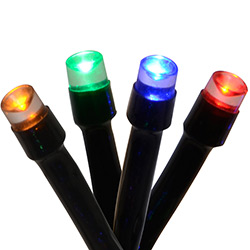 Pisca 100 Lâmpadas LED Colorido Fio Verde 220V - Orb Christmas
