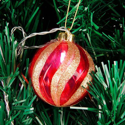 Pisca Musical 10 Lâmpadas LED Bola de Natal - Christmas Traditions