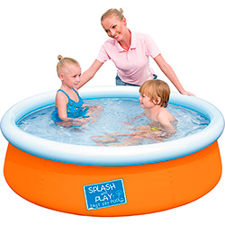 Piscina Color Splash & Play Laranja 477 Litros - Bestway