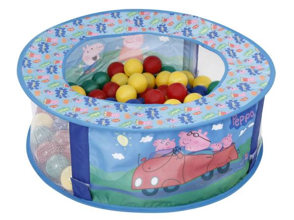 Piscina de Bolinhas Peppa Pig com 100 Bolinhas - Lider Brinquedos
