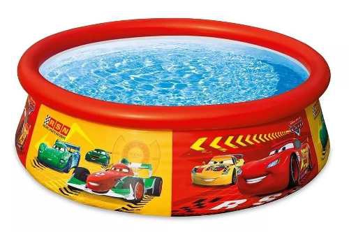 Piscina Inflável Infantil Carros 886 Litros Intex