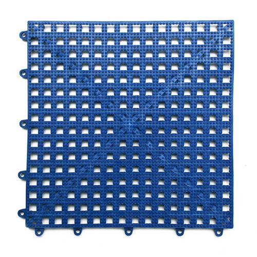 Piso Modulado 30 X 30cm Azul Royal Kit com 6 Peças Kapazi Acqua Kap