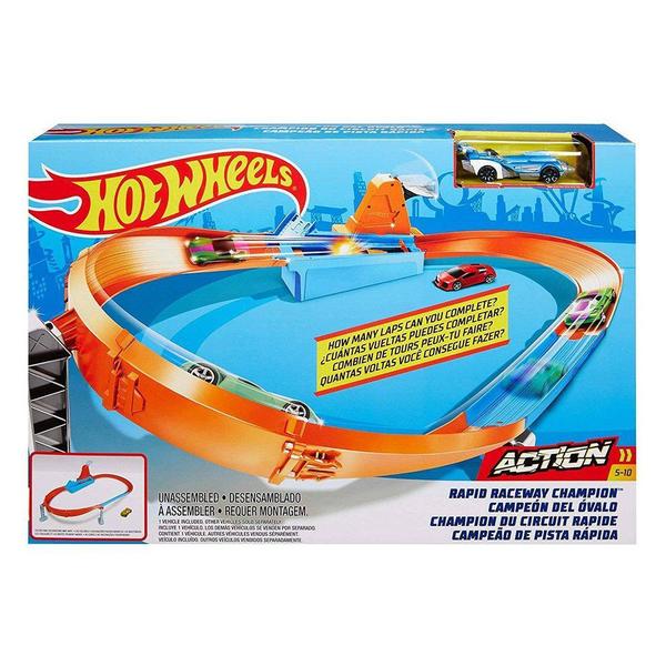 Pista de Corrida Hot Wheels - Campeão de Pista Rápida - Mattel