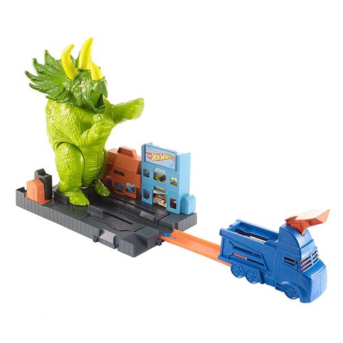 Pista e Veículo - Hot Wheels - Smashin' Triceratops - Mattel